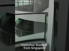 ऊंची इमारतें सुरक्षा कठोर ग्लास गार्डिंग