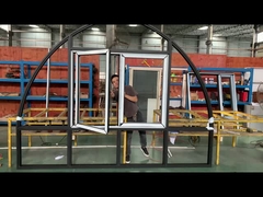 आर्च-आकार के दरवाज़ों और खिड़कियों के लिए 6063-T5 एल्यूमीनियम प्रोफाइल के साथ 5+12A+5 MM इंसुलेटिंग ग्लास का उपयोग