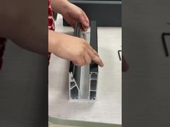 एल्यूमिनियम यू चैनल पर ग्लास स्थापना